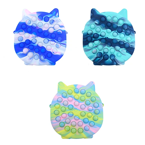 Edunicysh Pop Purse Fidget sensory game toy, Fidget Dimple bag for decompression bubble sensory girl lady