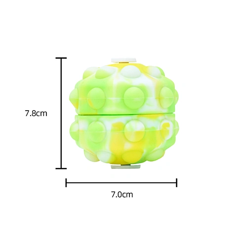 Edunicysh Pop Fidget Ball Popper It, 3D Anti-Pressure Squeeze Pop Ball It Fidget Toy BPA Free Food Grade Silicone Sensory Toys Stress Balls for Kids Adults Elderly Over 1 Years