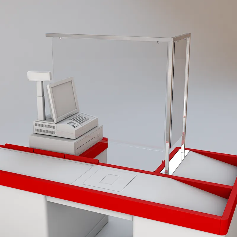 Tablero de aislamiento de caja registradora