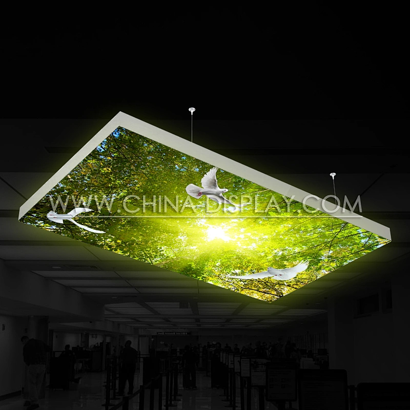 天花卡布灯箱
