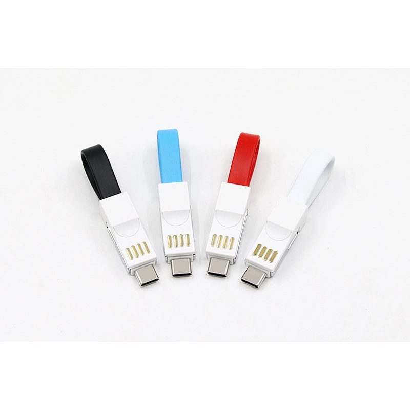 Key-ring attached data cable