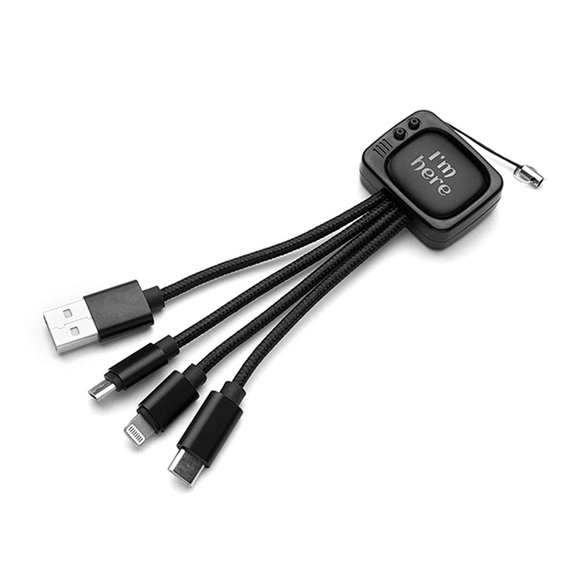 Lighting up logo3 in 1 cable square