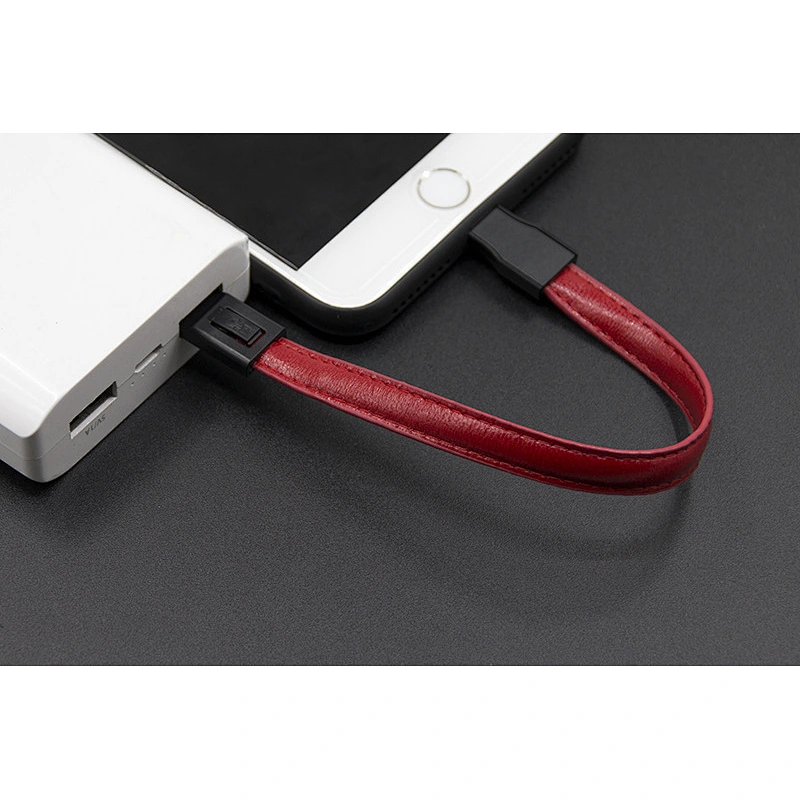 Leather data cable