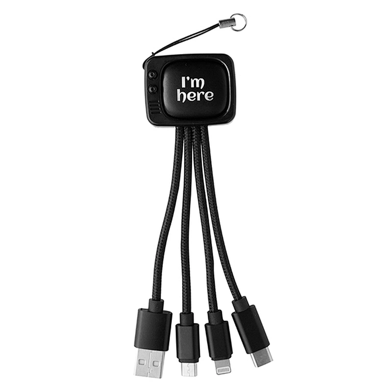 Lighting up logo3 in 1 cable square
