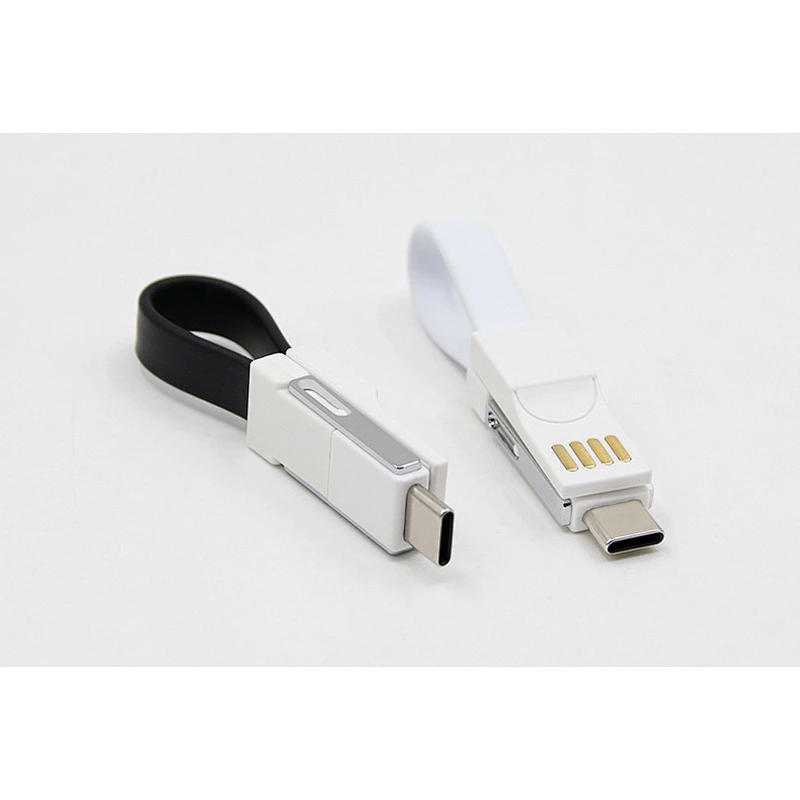 Key-ring attached data cable