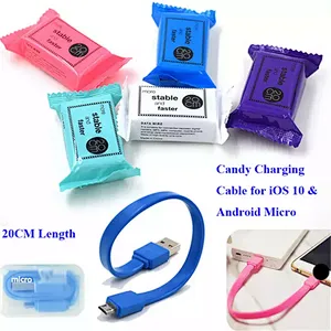 Candy-packed mini data cable