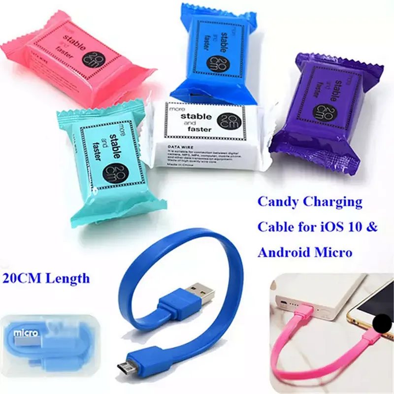 Candy-packed mini data cable