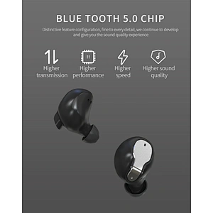 TWS high quality Bluetooth 5.0 Earbuds in ear mini size  Auto pairing detecting and connecting longtime playing and standby