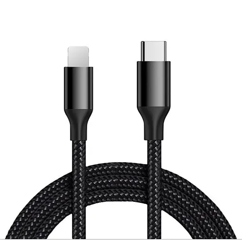 Data cable Type C to Lightning PD fast charge max 5A 480mbps Data exchange compliable with Iphone Ipad Macbook Nylon and copper
