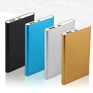 Card shape Large Capacity  Super Thin Aluminum Power Bank 4000mAh in Good Quality