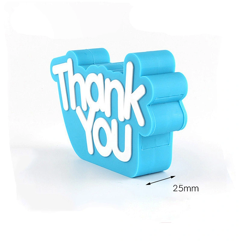 Custom PVC Thank You Shape Design PVC Portable bluetooth Speaker