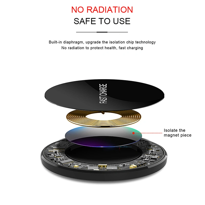 QI standard Ultra Thin wireless charger Pad fast charger 5W/10W