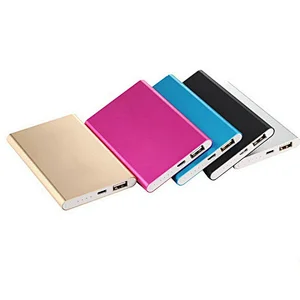 Card shape Large Capacity  Super Thin Aluminum Power Bank 4000mAh in Good Quality
