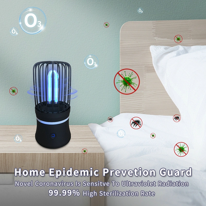 UVC Lamp Portable Sterilization UV Sterilizer with Microwave Sensor Monitoring in 3-5m