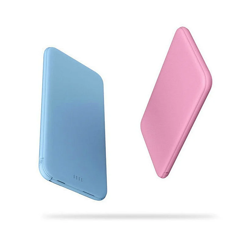 Super Slim Only 8.8mm Thickness Portable Powerbank PB908 with Fixed Micro Cable and Addaptor
