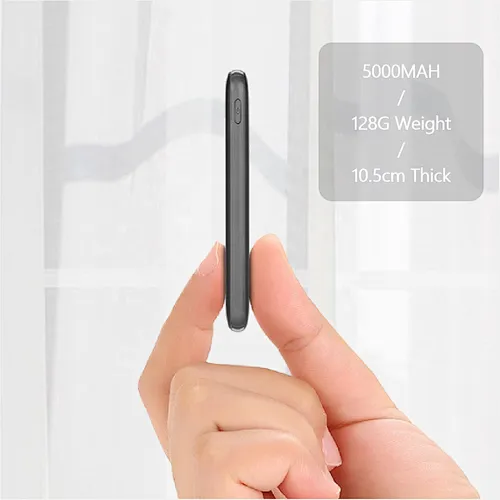 5000MAH Ultra Slim Credit Card size Portable Power Banks Dual USB ports output 5V2A quick charge for IPHONE/SAMSUNG/HUAWEI