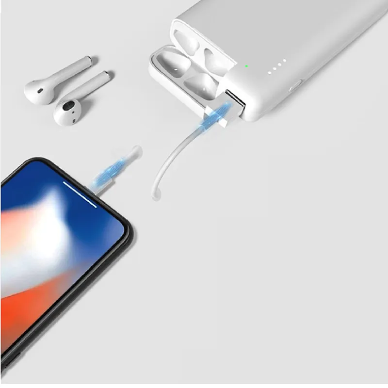 New Product 2 in 1 Power banks with AIRPODS charging case 10000MAH Fast Charge Type C input USB A output