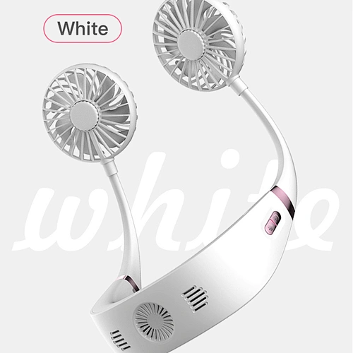 Portable USB Mini Neck Fan Rechargeable Small Portable Sports Outdoor Air Conditioner Cooler Fan