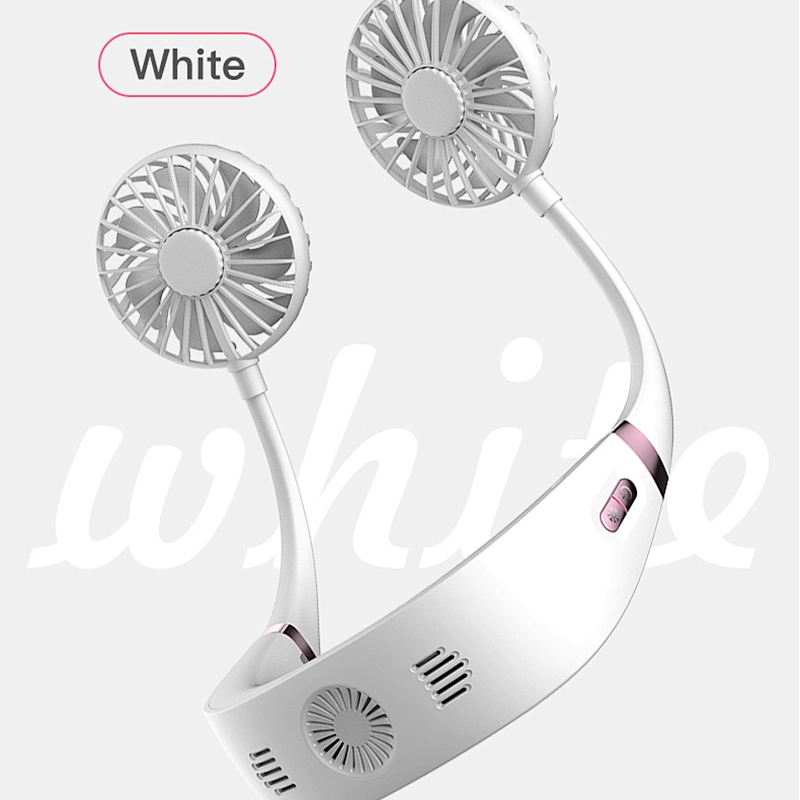 Portable USB Mini Neck Fan Rechargeable Small Portable Sports Outdoor Air Conditioner Cooler Fan