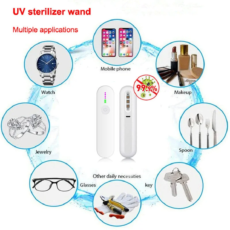 Stock with Fast Delivery Long Time Standby UV Sterilizer Wand Handheld UVC Disinfection Lamp UV Lamp Sterilizer for Household Us