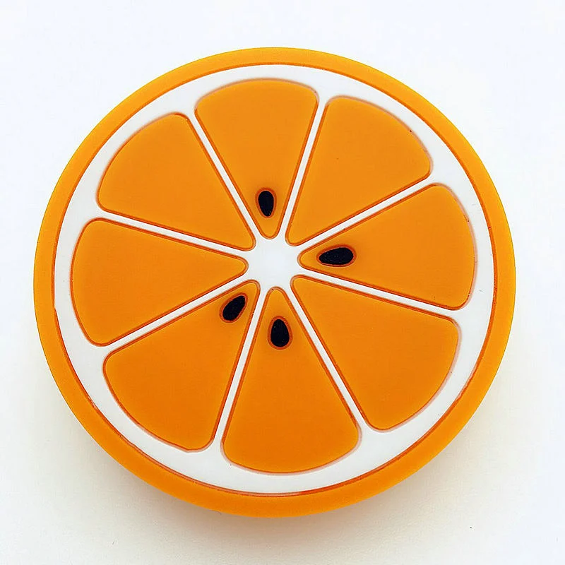 Custom PVC special shape wireless charger charging pad QI charger customized fruit shape