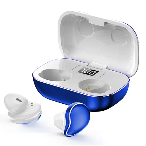 True Wireless Stereo bluetooth 5.0 Earbuds Aluminium HIFI DSP voice cancelation Dual or single USE Half in Ear Auto reconnecting