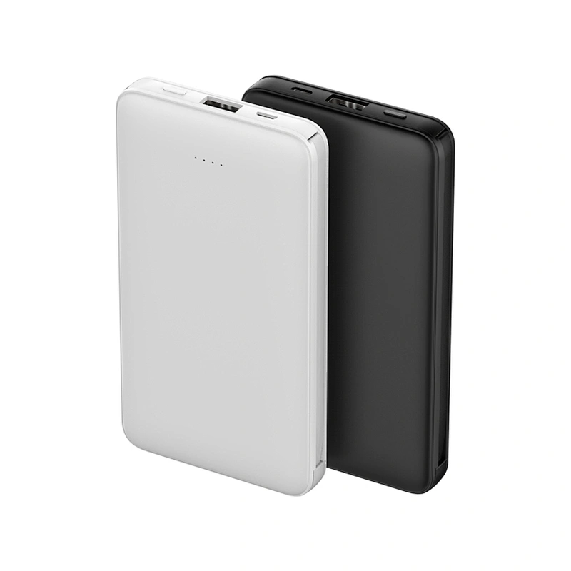 10000MAH Portable Power Banks on the go Dual USB ports output 5V2A quick charge fixed type c charging cable