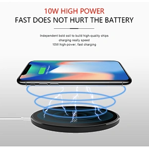 QI standard Ultra Thin wireless charger Pad fast charger 5W/10W