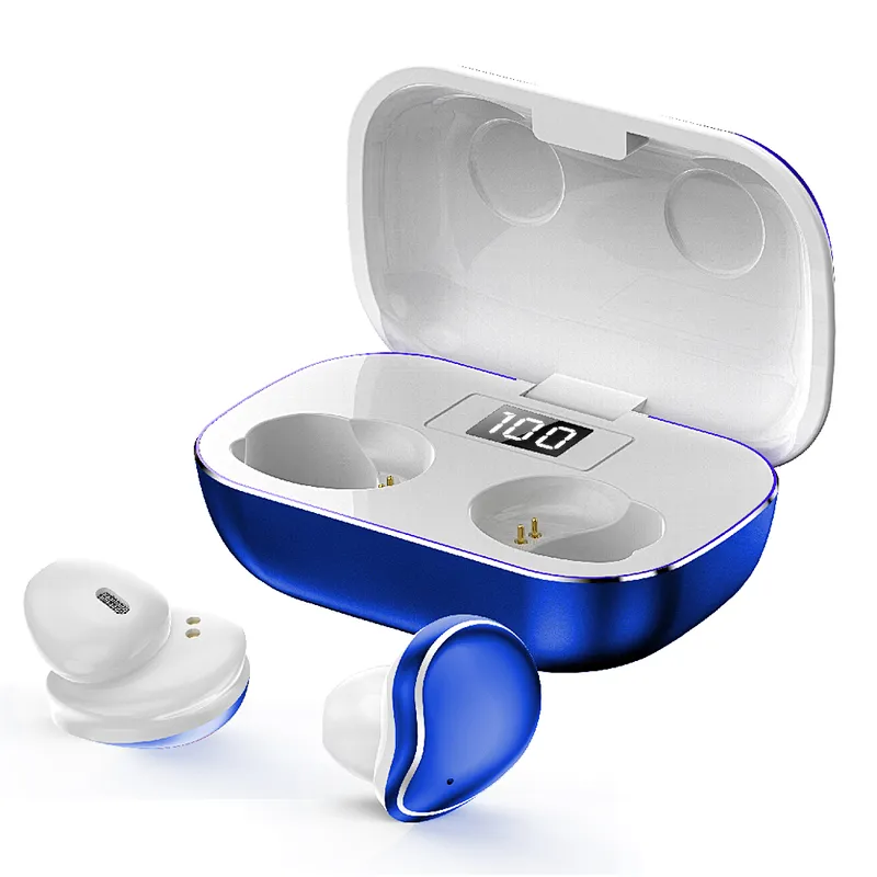 Aluminium TWS bluetooth 5.0 Earbuds AIROHA 1536 Chipset HIFI DSP voice cancelation Half in Ear