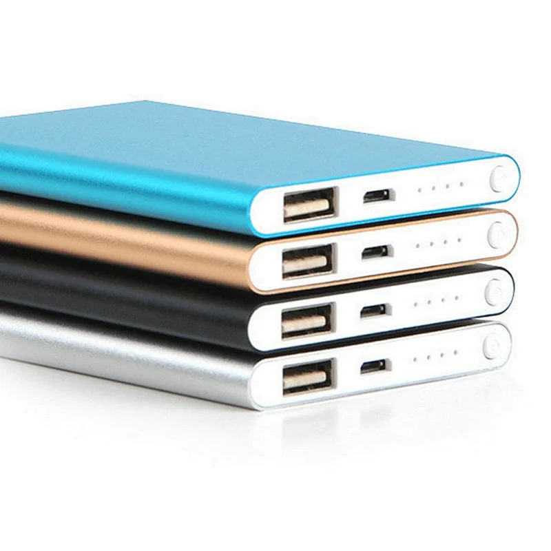 Card shape Large Capacity  Super Thin Aluminum Power Bank 4000mAh in Good Quality