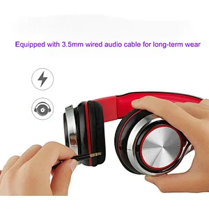 Wired Headphones Folding Stereo wired headset