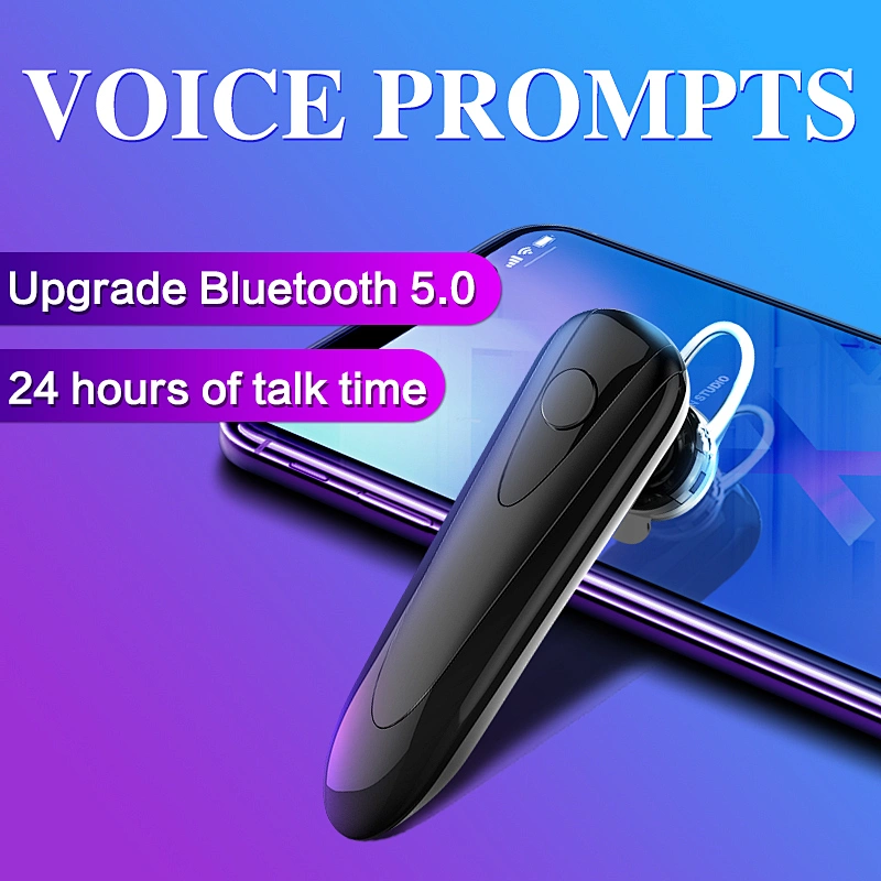 Wireless 5.0 bluetooth earphone for car driving ultra long battery life waterproof standby mini earphone