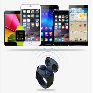 Bracelet TWS Bluetooth Earbuds in Ear TWS Auto Pairing Auto Connecting wearable portable