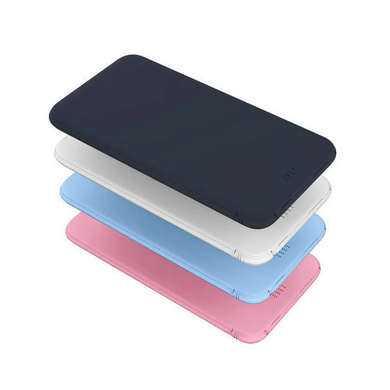 Super Slim Only 8.8mm Thickness Portable Powerbank PB908 with Fixed Micro Cable and Addaptor