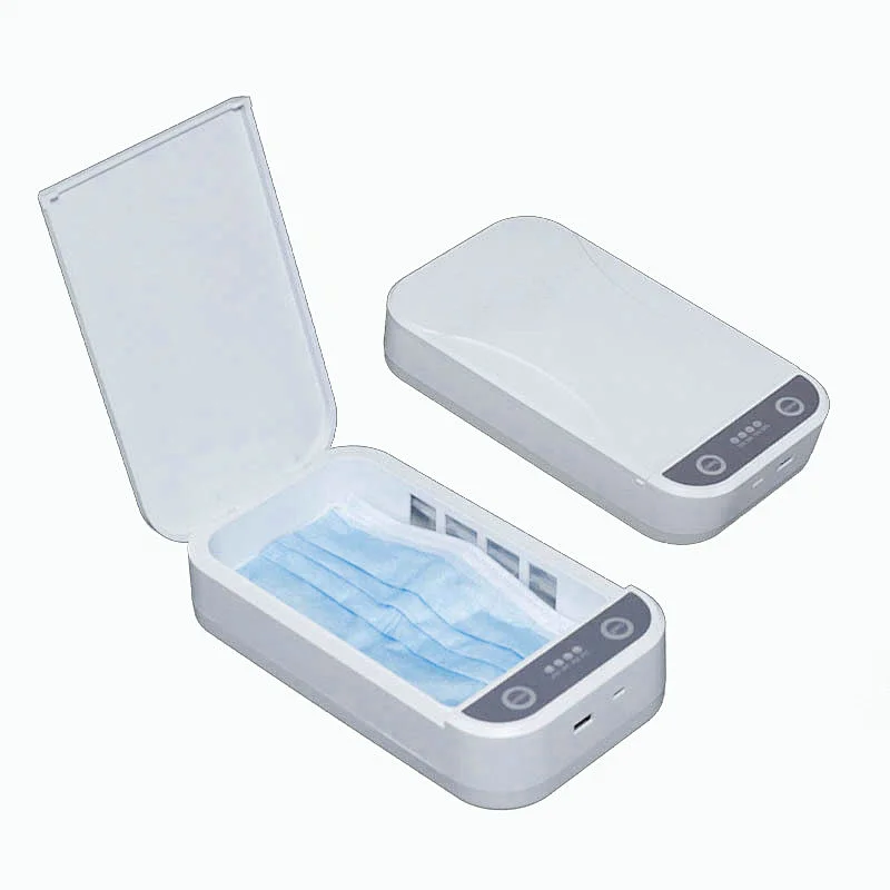 One-click disinfection in 5minutes Portable UV Phone Sterilizer Multifunctional UV Sterilizer with wireless charging for phone
