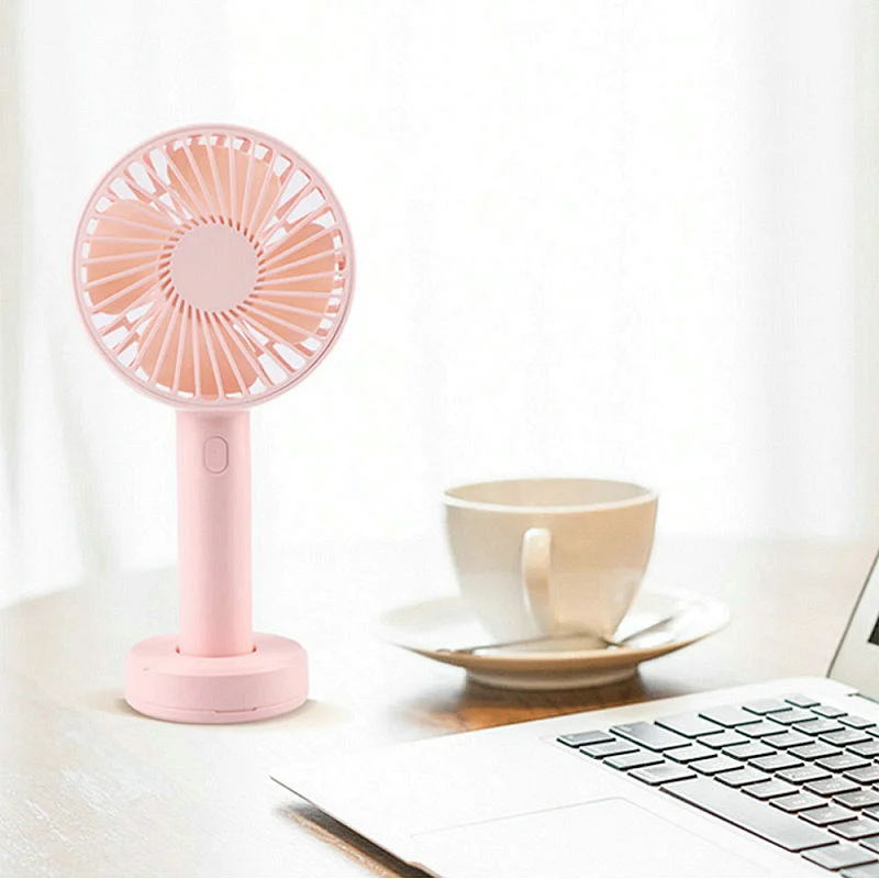 Low budget promotional gifts Portable Hand Held Electrical Table Mini USB Fan small desk fan with 1500mah battery