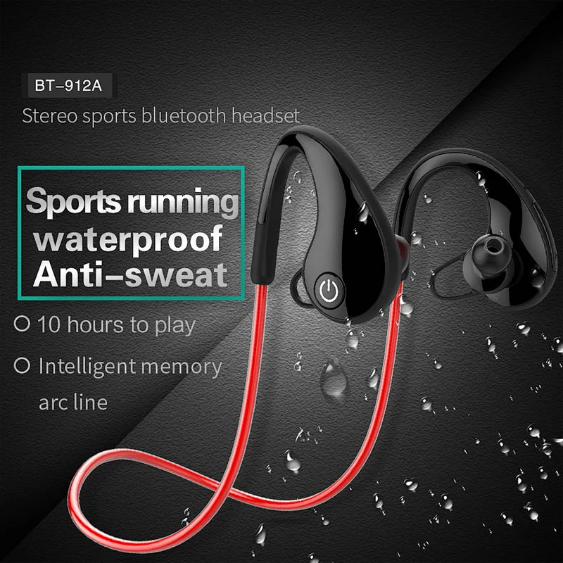 Sports bluetooth headset wireless waterproof stereo running fitness earphones