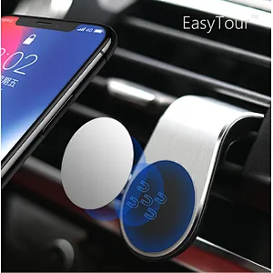 L Shape Car Air Vent Mount Holder Compatible With iPhone XS XS Max XR X 8 8+ 7 7+ SE 6s 6+ 6 5s 4 Samsung Galaxy S10 S9 S8 S7 S6