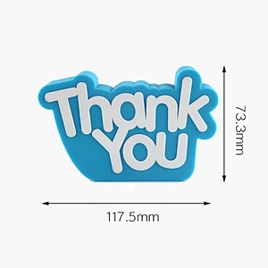Custom PVC Thank You Shape Design PVC Portable bluetooth Speaker