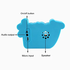 Custom PVC Thank You Shape Design PVC Portable bluetooth Speaker