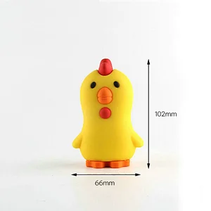 Mini bluetooth speaker custom Chicken Shape Design PVC Portable Speaker