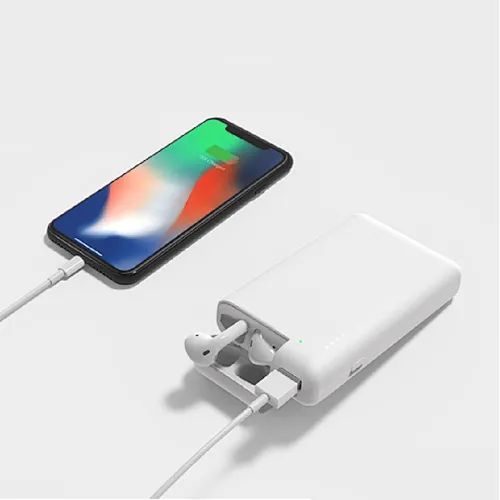 New Product 2 in 1 Power banks with AIRPODS charging case 10000MAH Fast Charge Type C input USB A output