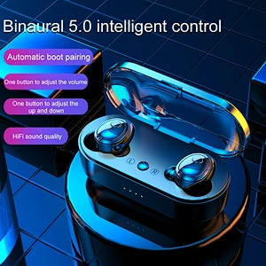TWS  5.0 headset wireless earphones with long playing time and standby time