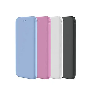 Super Slim Only 8.8mm Thickness Portable Powerbank PB908 with Fixed Micro Cable and Addaptor