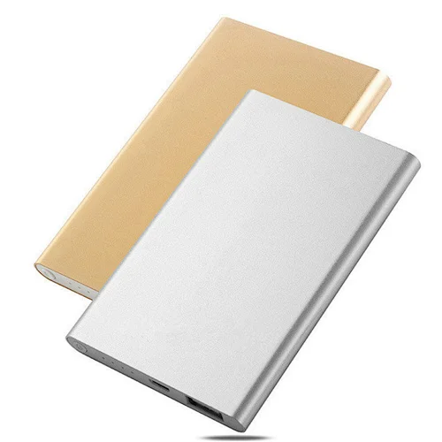 Card shape Large Capacity  Super Thin Aluminum Power Bank 4000mAh in Good Quality