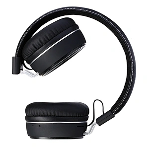 Wholesale Bluetooth 5.0 Foldable leather Xbass Stereo noise cancelling Wireless Bluetooth Headset with Micrcophone