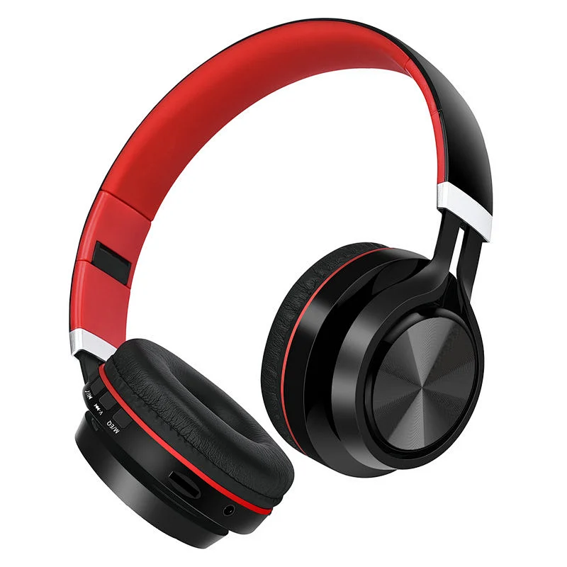 Popular Bluetooth 5.0 Foldable Subwoofer Stereo Sports TF Card Wireless Bluetooth Headset with Micrcophone