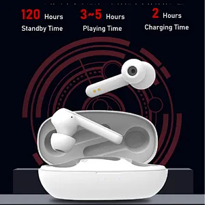 Private Mould Wireless Earbuds Bluetooth 5.0 in ear JL6936 Chipset Crystal Voice Siri wake up battery indication smart control