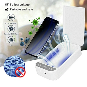 One-click disinfection in 5minutes Portable UV Phone Sterilizer Multifunctional UV Sterilizer with wireless charging for phone