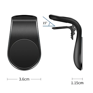 L Shape Car Air Vent Mount Holder Compatible With iPhone XS XS Max XR X 8 8+ 7 7+ SE 6s 6+ 6 5s 4 Samsung Galaxy S10 S9 S8 S7 S6
